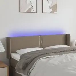Led-Voodipeats, Pruunikashall, 147X16X78/88 cm Kangas