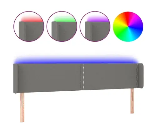 Led-Voodipeats, Tumehall, 183X16X78/88 cm Kangas