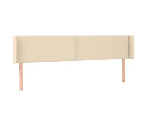 Led-Voodipeats, Kreemjas, 183X16X78/88 cm Kangas