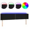 Led-Voodipeats, Must, 203X16X78/88 cm Kangas