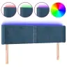 Led-Voodipeats, Tumesinine, 147X16X78/88 cm Samet