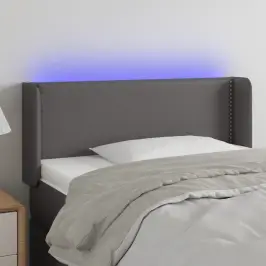 Led-Voodipeats, Hall, 83X16X78/88 cm Kunstnahk