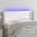 Gultas Galvgalis Ar Led, 103X16X78/88 Cm, Balta Mākslīgā Āda Vidaxl