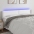 Gultas Galvgalis Ar Led, 203X16X78/88 Cm, Balta Mākslīgā Āda Vidaxl