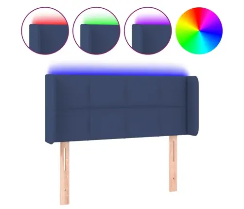 Led-Voodipeats, Sinine, 93X16X78/88 cm Kangas