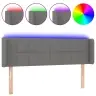 Gultas Galvgalis Ar Led, 147X16X78/88 Cm, Tumši Pelēks Audums Vidaxl Gultas Galvgalis Ar Led, 147X16X78/88 Cm, Tumši Pelēks Audums Vidaxl