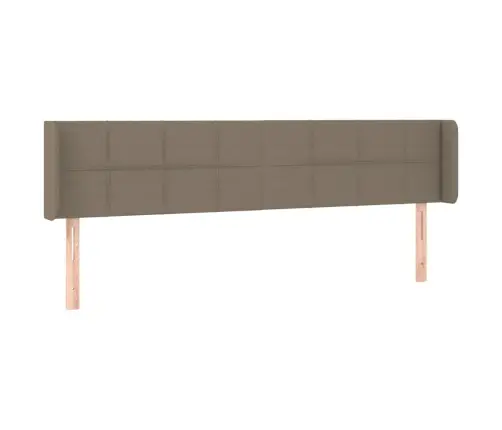 Galvūgalis Su Led, Taupe Spalvos, 163X16X78/88cm Audinys
