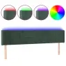 Galvūgalis Su Led, Tamsiai Žalias, 183X16X78/88cm Aksomas Galvūgalis Su Led, Tamsiai Žalias, 183X16X78/88cm Aksomas