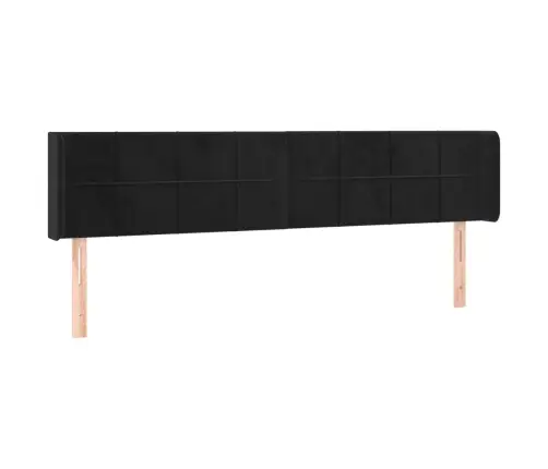 Led-Voodipeats, Must, 203X16X78/88 cm Samet Led-Voodipeats, Must, 203X16X78/88 cm Samet
