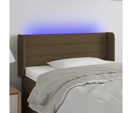 Led-Voodipeats, Tumepruun, 83X16X78/88 cm Kangas