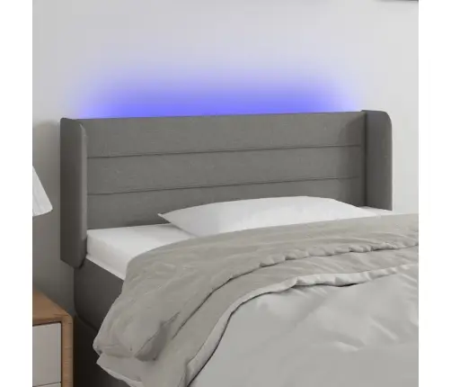 Led-Voodipeats, Tumehall, 93X16X78/88 cm Kangas