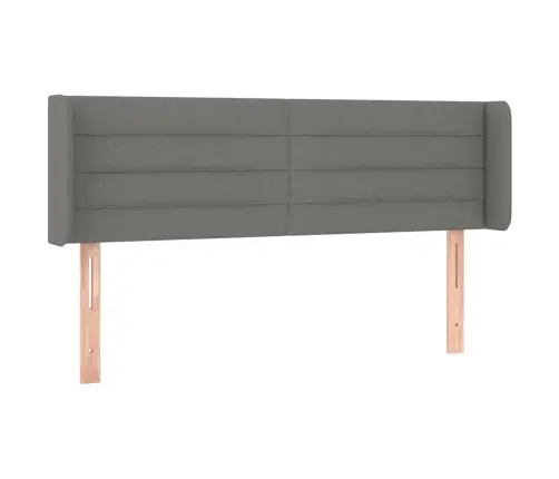 Galvūgalis Su Led, Tamsiai Pilkas, 147X16X78/88cm Audinys