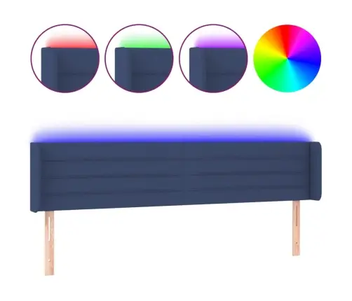 Led-Voodipeats, Sinine, 183X16X78/88 cm Kangas