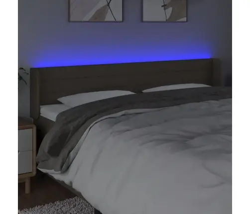 Led-Voodipeats, Pruunikashall, 203X16X78/88 cm Kangas