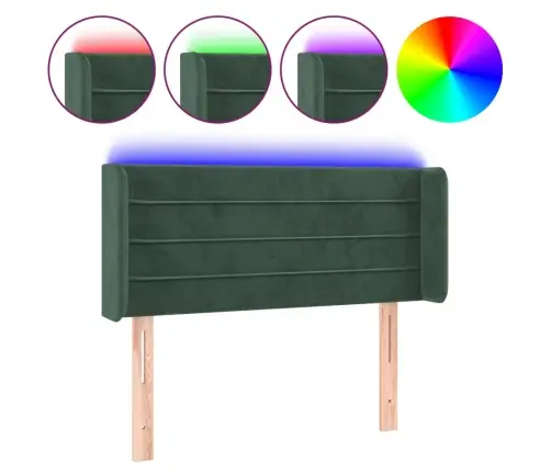 Led-Voodipeats, Tumeroheline, 93X16X78/88 cm Samet