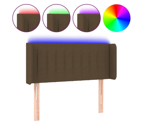 Galvūgalis Su Led, Tamsiai Rudos Spalvos, 93X16X78/88Cm