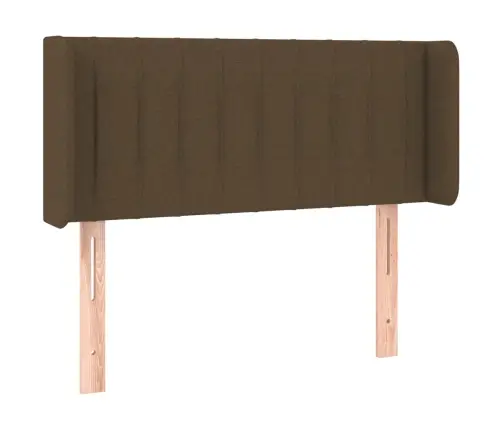 Led-Voodipeats, Tumepruun, 93X16X78/88 cm Kangas