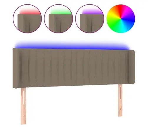 Led-Voodipeats, Pruunikashall, 147X16X78/88 cm Kangas Led-Voodipeats, Pruunikashall, 147X16X78/88 cm Kangas