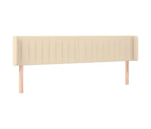 Galvūgalis Su Led, Kreminės Spalvos, 203X16X78/88cm Audinys