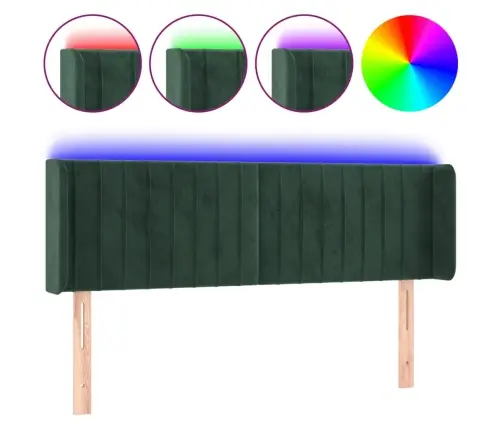 Led-Voodipeats, Tumeroheline, 147X16X78/88 cm Samet