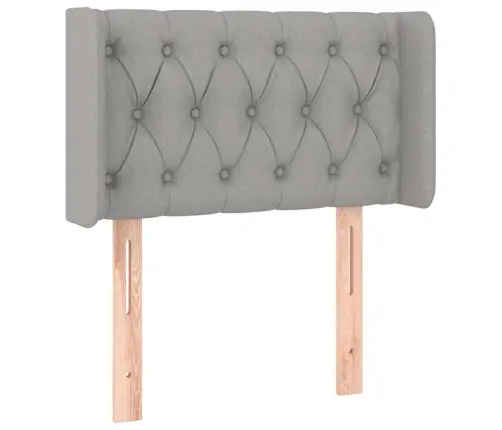 Galvūgalis Su Led, Šviesiai Pilkas, 83X16X78/88cm Audinys