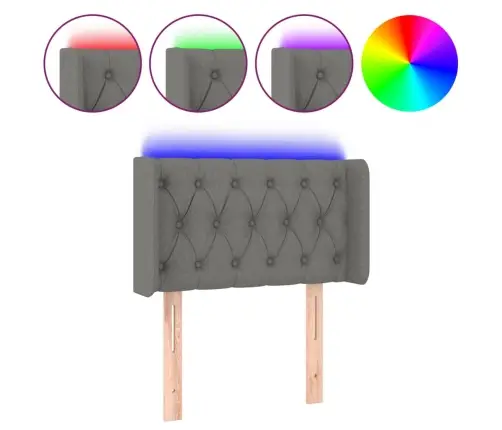 Led-Voodipeats, Tumehall, 83X16X78/88 cm Kangas