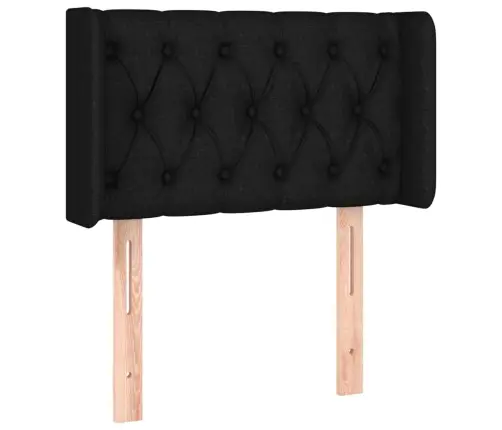 Led-Voodipeats, Must, 83X16X78/88 cm Kangas