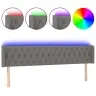 Gultas Galvgalis Ar Led, 183X16X78/88 Cm, Tumši Pelēks Audums Vidaxl Gultas Galvgalis Ar Led, 183X16X78/88 Cm, Tumši Pelēks Audums Vidaxl