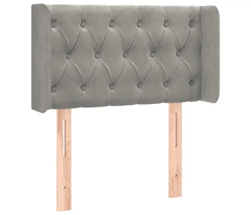 Led-Voodipeats, Helehall, 83X16X78/88 cm Samet