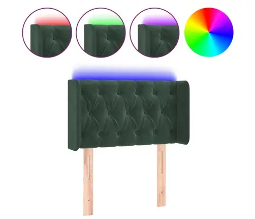 Led-Voodipeats, Tumeroheline, 83X16X78/88 cm Samet