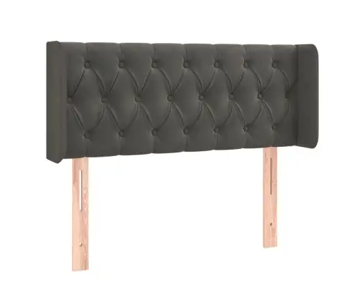 Gultas Galvgalis Ar Led, 103X16X78/88 Cm, Tumši Pelēks Samts Vidaxl