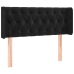 Gultas Galvgalis Ar Led, 103X16X78/88 Cm, Melns Samts Vidaxl