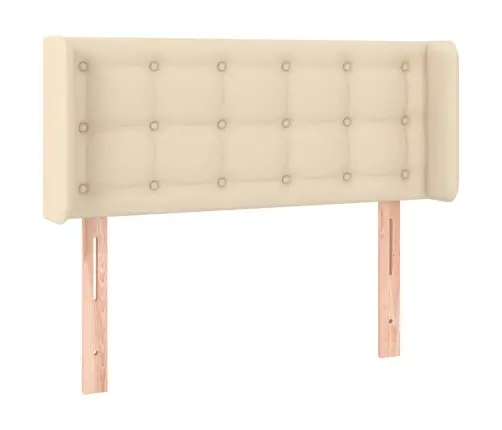 Led-Voodipeats, Kreemjas, 93X16X78/88 cm Kangas