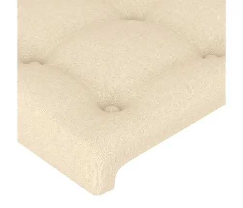 Gultas Galvgalis Ar Led, 103X16X78/88 Cm, Krēmkrāsas Audums Vidaxl Gultas Galvgalis Ar Led, 103X16X78/88 Cm, Krēmkrāsas Audums Vidaxl