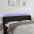 Galvūgalis Su Led, Juodos Spalvos, 147X16X78/88cm Audinys