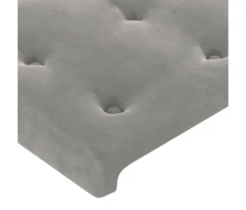 Led-Voodipeats, Helehall, 83X16X78/88 cm Samet