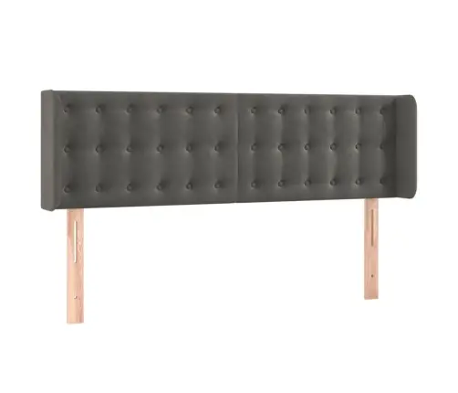 Led-Voodipeats, Tumehall, 147X16X78/88 cm Samet