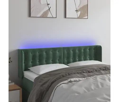 Led-Voodipeats, Tumeroheline, 147X16X78/88 cm Samet