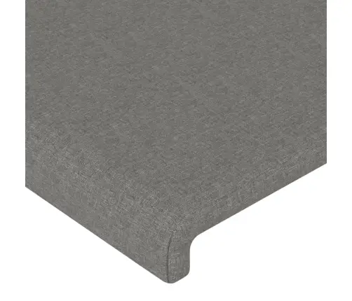 Galvūgalis Su Led, Tamsiai Pilkas, 103X16X118/128cm Audinys