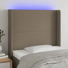 Led-Voodipeats, Pruunikashall, 103X16X118/128 cm Kangas