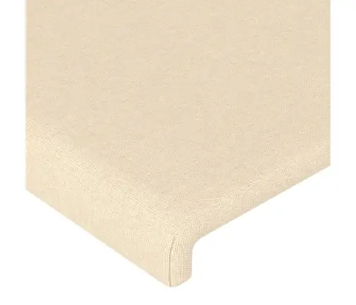 Led-Voodipeats, Kreemjas, 147X16X118/128 cm Kangas