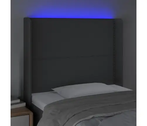 Led-Voodipeats, Tumehall, 83X16X118/128 cm Kangas