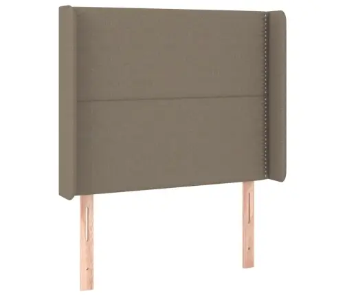Galvūgalis Su Led, Taupe Spalvos, 93X16X118/128cm Audinys