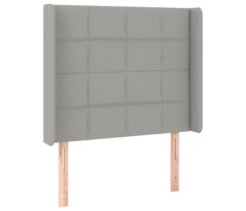 Galvūgalis Su Led, Šviesiai Pilkas, 83X16X118/128cm Audinys