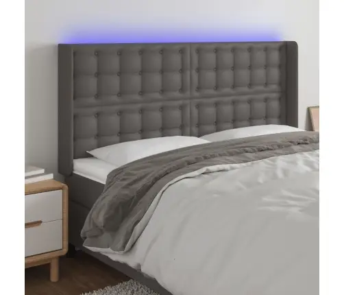 Galvūgalis Su Led, Pilkos Spalvos, 183X16X118/128 Cm