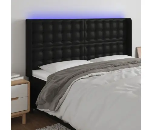 Galvūgalis Su Led, Juodos Spalvos, 203X16X118/128 Cm