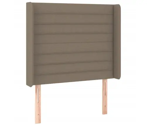 Led-Voodipeats, Pruunikashall, 103X16X118/128 cm Kangas