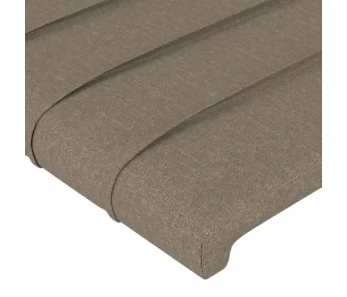 Led-Voodipeats, Pruunikashall, 103X16X118/128 cm Kangas
