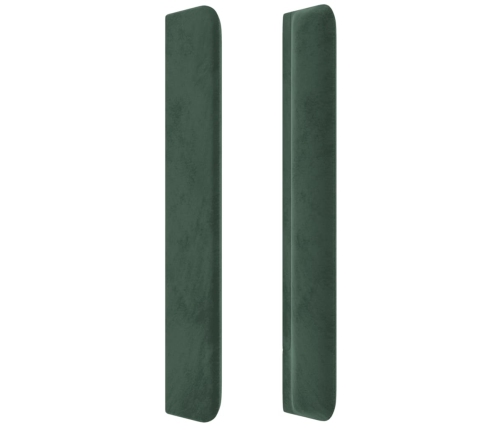 Led-Voodipeats, Tumeroheline, 163X16X118/128 cm Samet