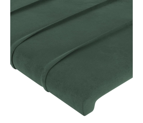 Led-Voodipeats, Tumeroheline, 163X16X118/128 cm Samet
